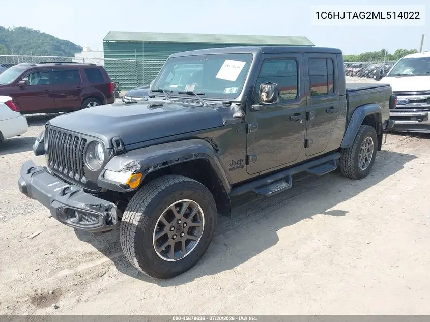 2021 Jeep Gladiator 80Th Anniversary 4X4 VIN: 1C6HJTAG2ML514022 Lot: 45679636