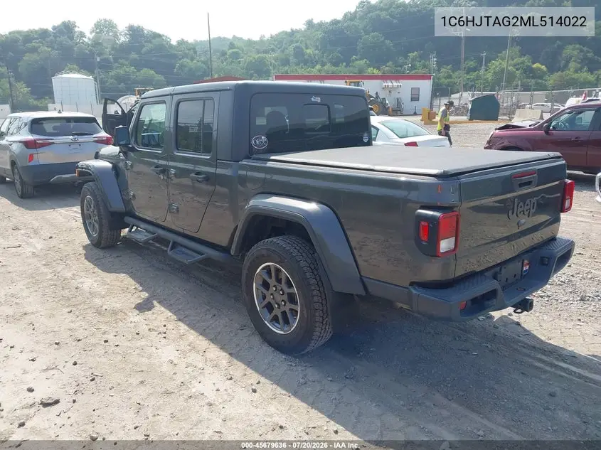 2021 Jeep Gladiator 80Th Anniversary 4X4 VIN: 1C6HJTAG2ML514022 Lot: 45679636