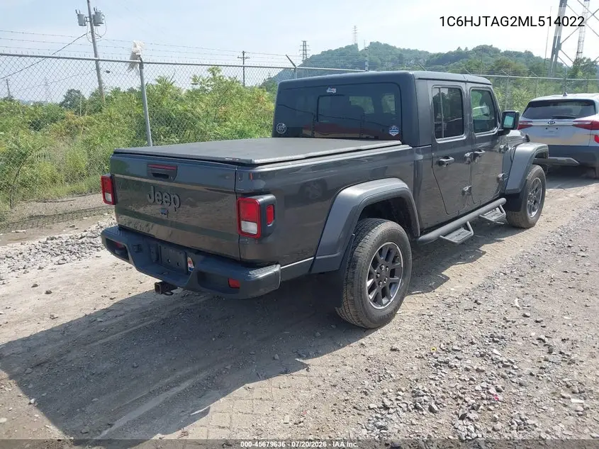 2021 Jeep Gladiator 80Th Anniversary 4X4 VIN: 1C6HJTAG2ML514022 Lot: 45679636