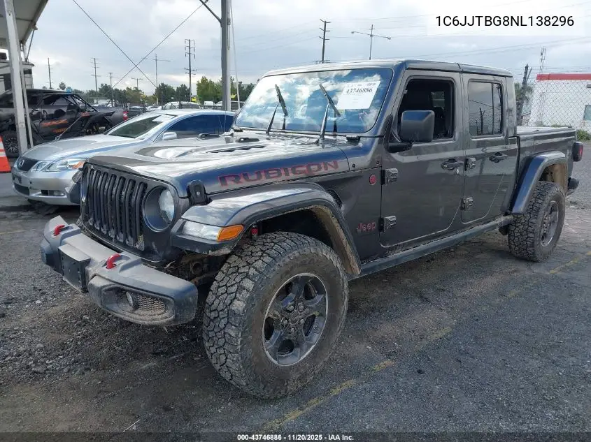 1C6JJTBG8NL138296 2022 Jeep Gladiator Rubicon