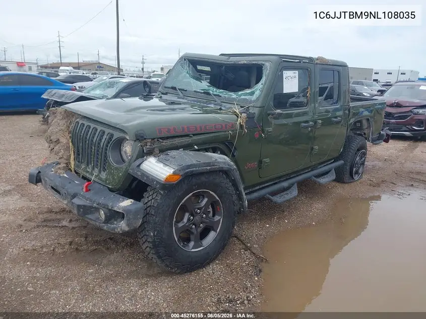 2022 Jeep Gladiator Rubicon 4X4 VIN: 1C6JJTBM9NL108035 Lot: 45276155