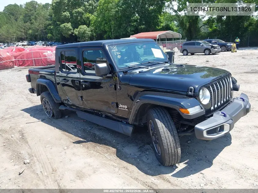 2022 Jeep Gladiator Overland 4X4 VIN: 1C6HJTFG8NL131826 Lot: 45276755
