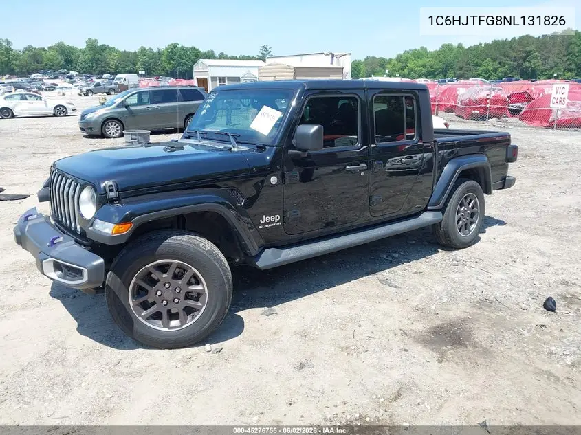 2022 Jeep Gladiator Overland 4X4 VIN: 1C6HJTFG8NL131826 Lot: 45276755