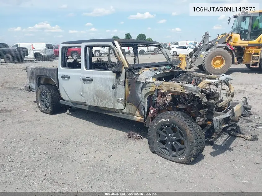 2022 Jeep Gladiator Willys 4X4 VIN: 1C6HJTAG0NL142875 Lot: 45287683