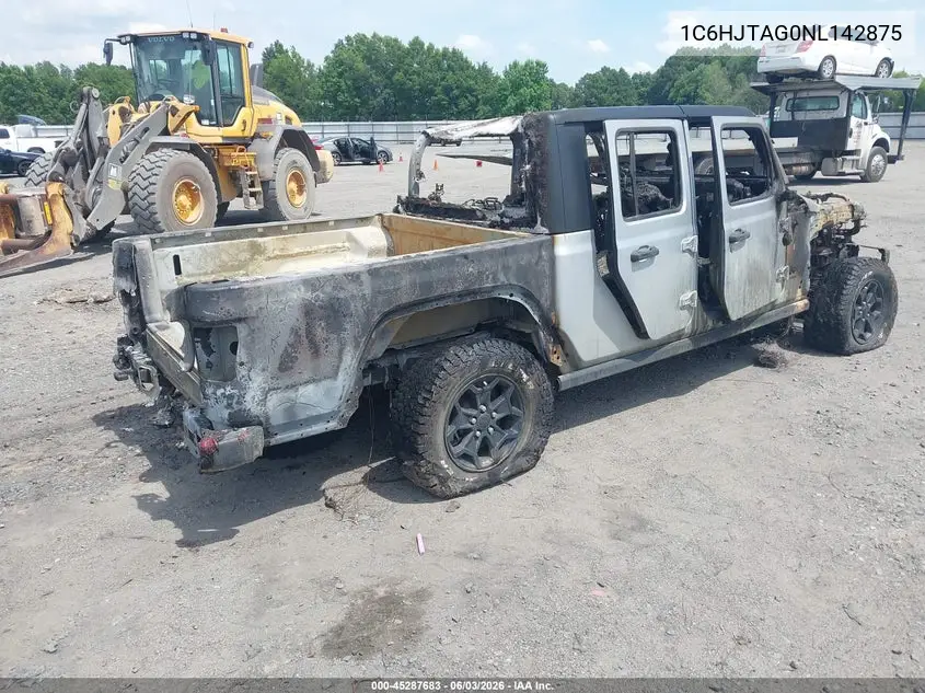 2022 Jeep Gladiator Willys 4X4 VIN: 1C6HJTAG0NL142875 Lot: 45287683
