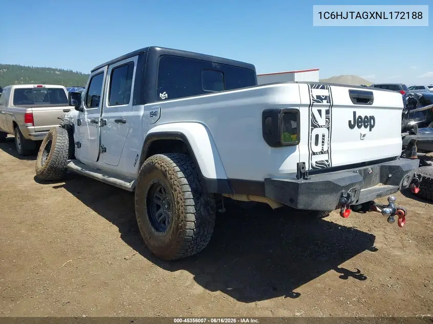 2022 Jeep Gladiator Altitude 4X4 VIN: 1C6HJTAGXNL172188 Lot: 45356007