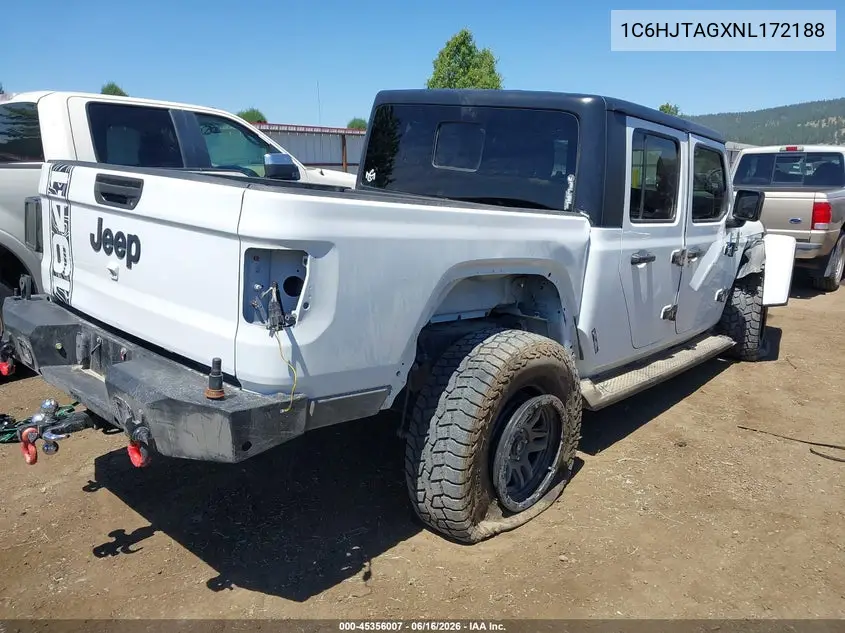 2022 Jeep Gladiator Altitude 4X4 VIN: 1C6HJTAGXNL172188 Lot: 45356007