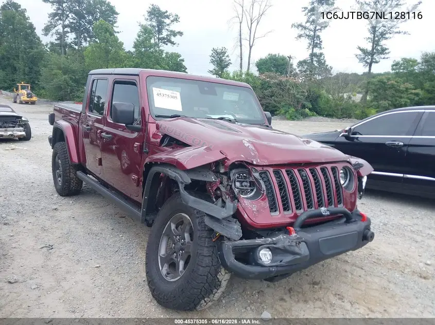 2022 Jeep Gladiator Rubicon 4X4 VIN: 1C6JJTBG7NL128116 Lot: 45375305