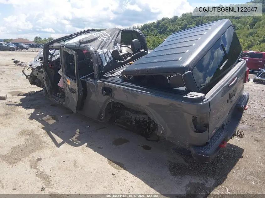 2022 Jeep Gladiator Rubicon 4X4 VIN: 1C6JJTBG8NL122647 Lot: 45411158