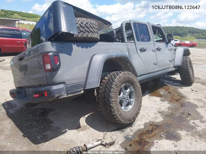 2022 Jeep Gladiator Rubicon 4X4 VIN: 1C6JJTBG8NL122647 Lot: 45411158