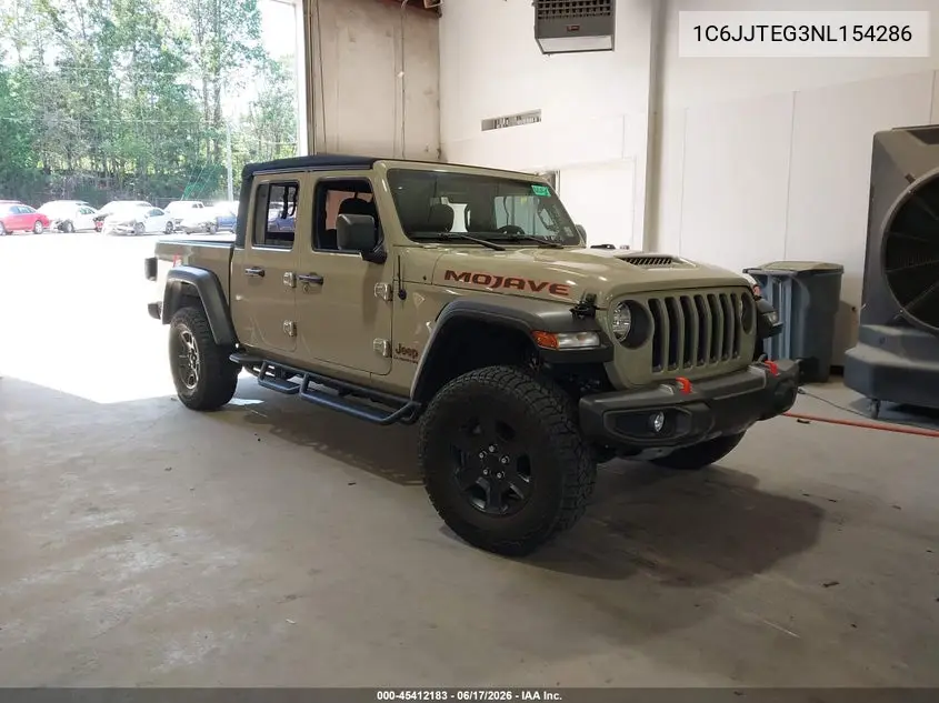 2022 Jeep Gladiator Mojave 4X4 VIN: 1C6JJTEG3NL154286 Lot: 45412183