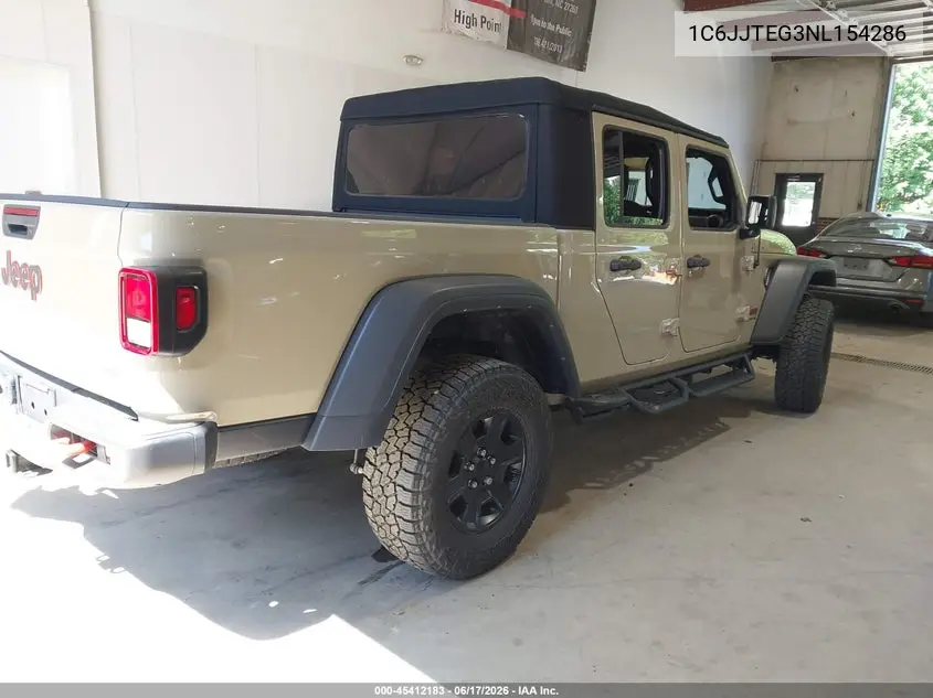 2022 Jeep Gladiator Mojave 4X4 VIN: 1C6JJTEG3NL154286 Lot: 45412183