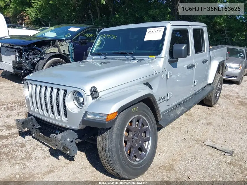 2022 Jeep Gladiator Overland 4X4 VIN: 1C6HJTFG6NL163626 Lot: 45434150