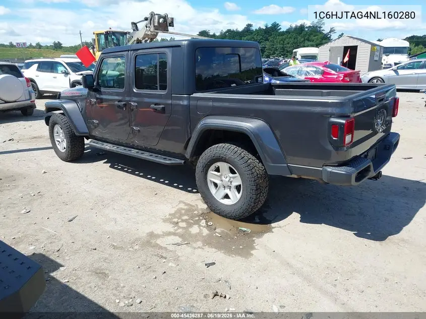 2022 Jeep Gladiator Sport S 4X4 VIN: 1C6HJTAG4NL160280 Lot: 45436287