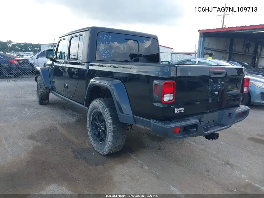 2022 Jeep Gladiator Willys 4X4 VIN: 1C6HJTAG7NL109713 Lot: 45470901