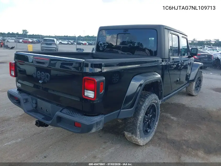 2022 Jeep Gladiator Willys 4X4 VIN: 1C6HJTAG7NL109713 Lot: 45470901
