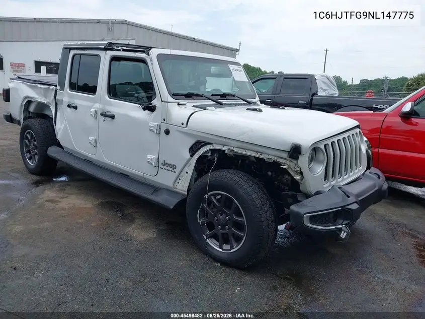 2022 Jeep Gladiator Overland 4X4 VIN: 1C6HJTFG9NL147775 Lot: 45498482