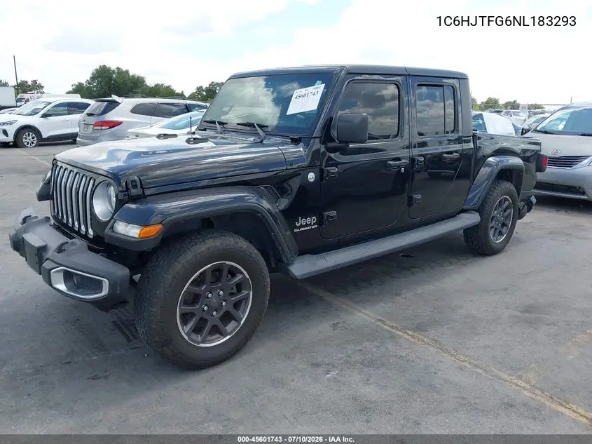 2022 Jeep Gladiator Overland 4X4 VIN: 1C6HJTFG6NL183293 Lot: 45601743