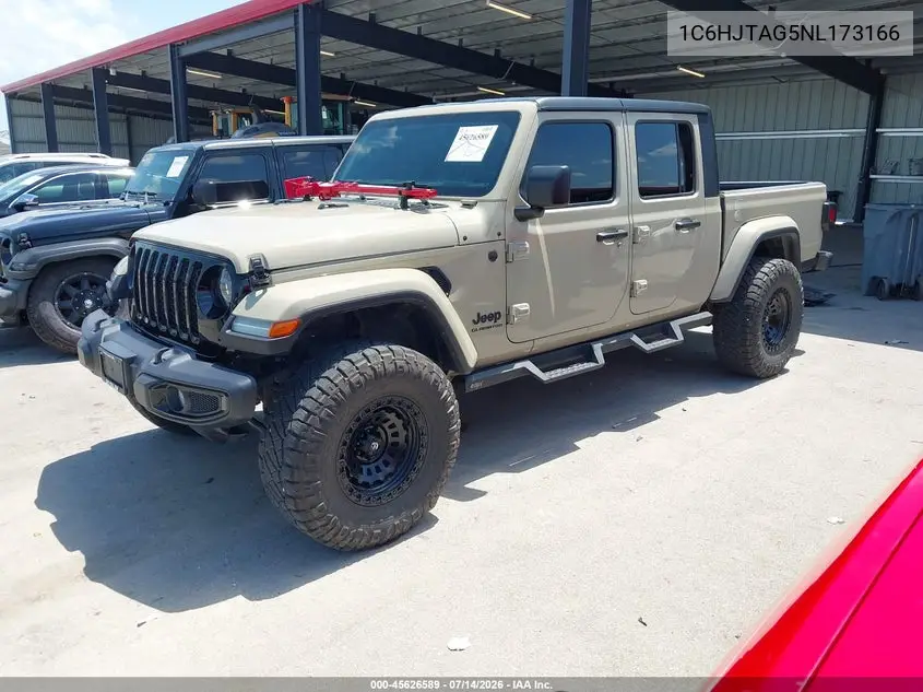 2022 Jeep Gladiator Willys 4X4 VIN: 1C6HJTAG5NL173166 Lot: 45626589