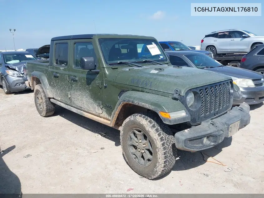 2022 Jeep Gladiator Willys 4X4 VIN: 1C6HJTAGXNL176810 Lot: 45658472