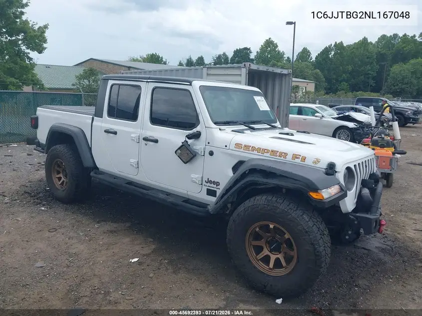2022 Jeep Gladiator Rubicon 4X4 VIN: 1C6JJTBG2NL167048 Lot: 45692393
