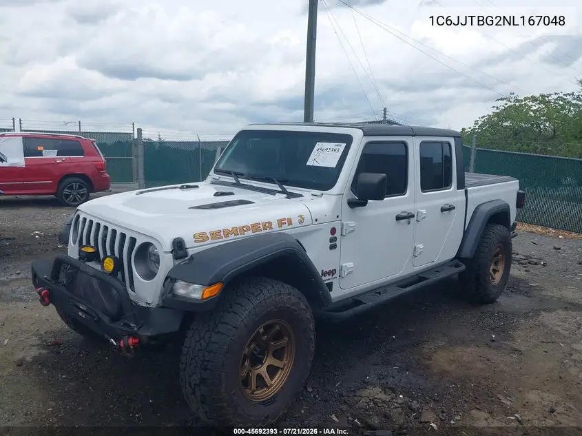 2022 Jeep Gladiator Rubicon 4X4 VIN: 1C6JJTBG2NL167048 Lot: 45692393