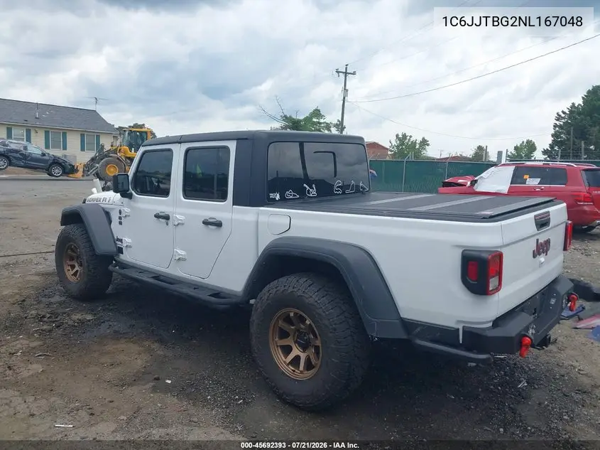 2022 Jeep Gladiator Rubicon 4X4 VIN: 1C6JJTBG2NL167048 Lot: 45692393