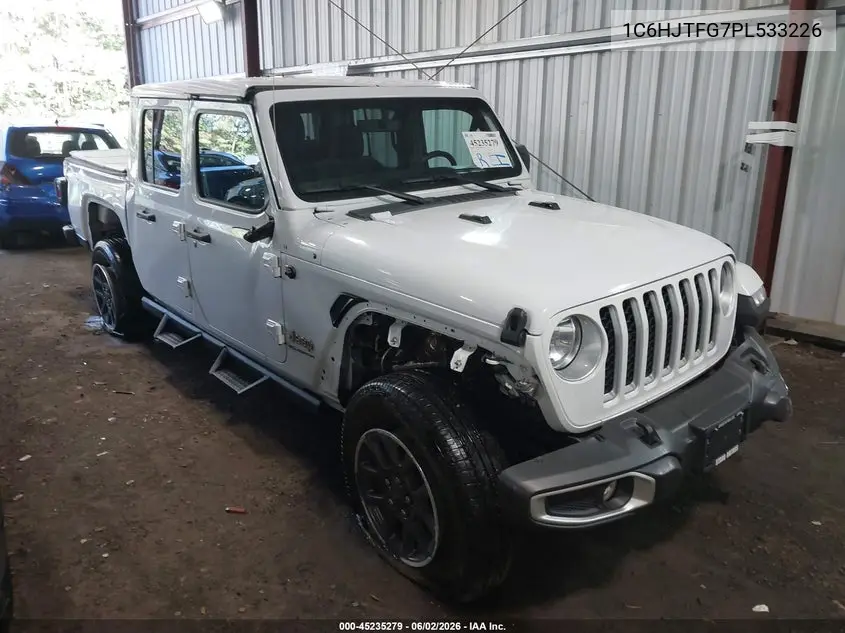 2023 Jeep Gladiator Overland 4X4 VIN: 1C6HJTFG7PL533226 Lot: 45235279