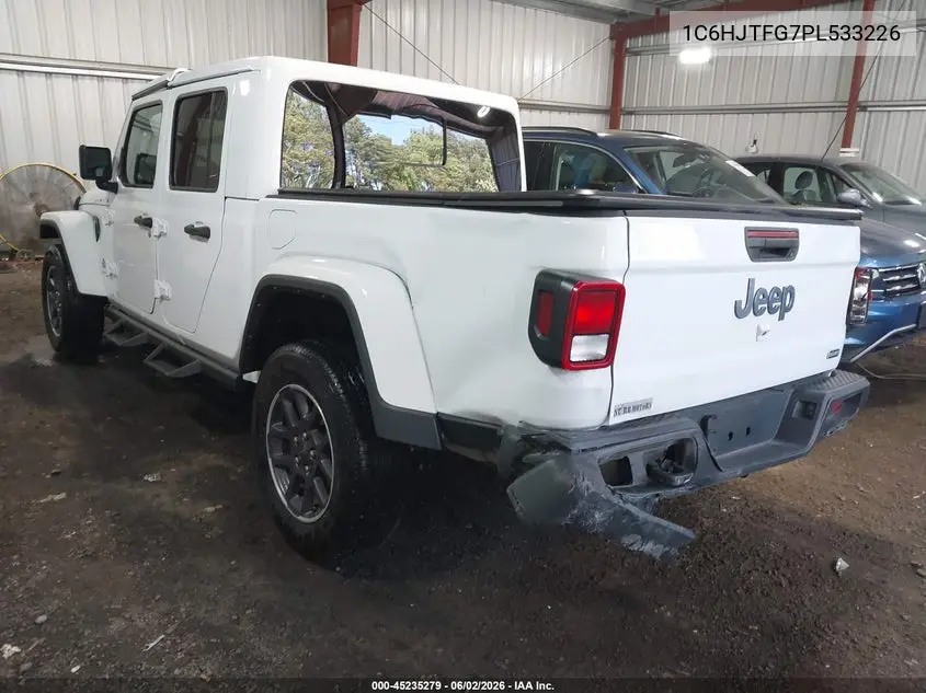 2023 Jeep Gladiator Overland 4X4 VIN: 1C6HJTFG7PL533226 Lot: 45235279