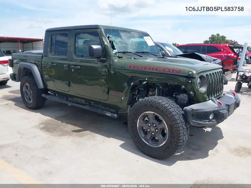2023 Jeep Gladiator Rubicon 4X4 VIN: 1C6JJTBG5PL583758 Lot: 45294897