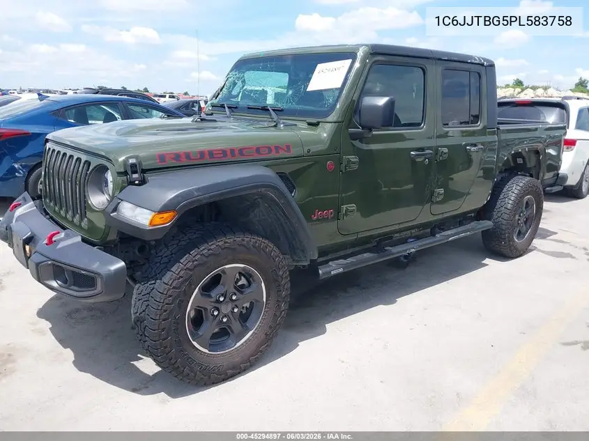 2023 Jeep Gladiator Rubicon 4X4 VIN: 1C6JJTBG5PL583758 Lot: 45294897