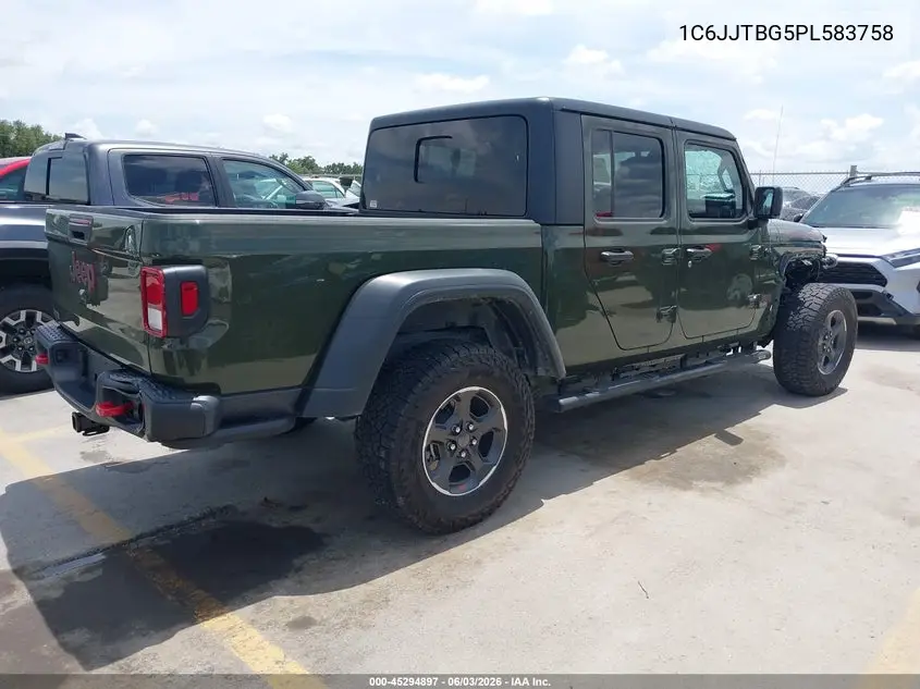 2023 Jeep Gladiator Rubicon 4X4 VIN: 1C6JJTBG5PL583758 Lot: 45294897