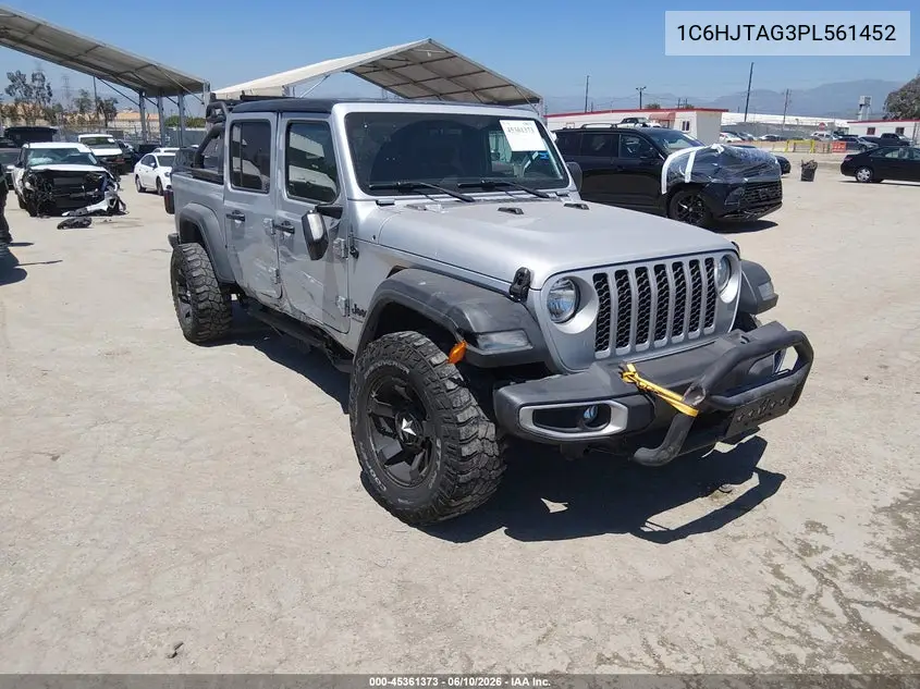 2023 Jeep Gladiator Sport S 4X4 VIN: 1C6HJTAG3PL561452 Lot: 45361373