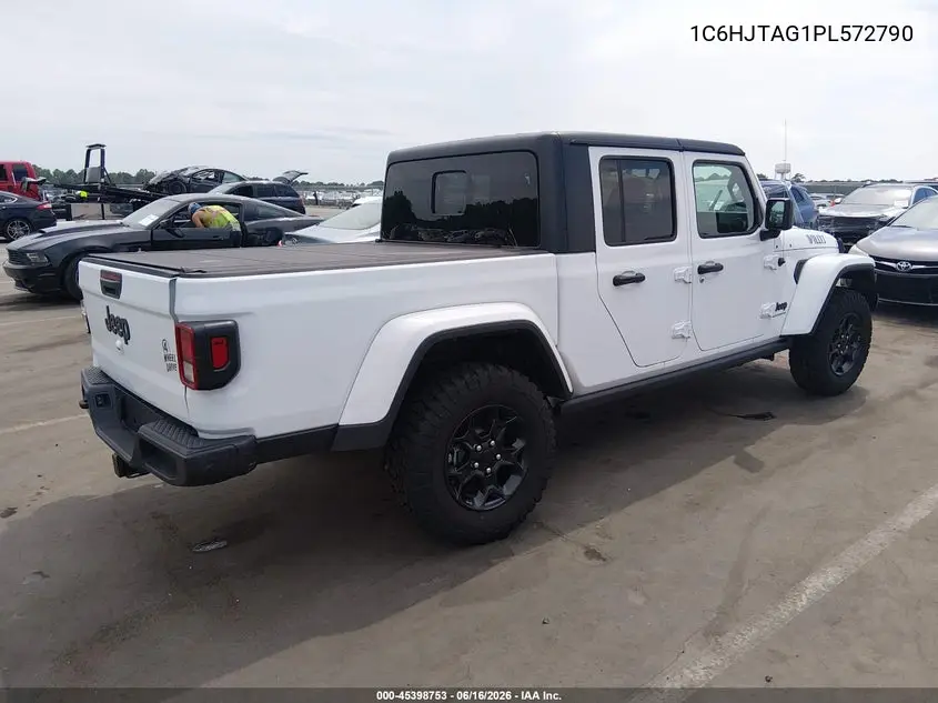 2023 Jeep Gladiator Willys 4X4 VIN: 1C6HJTAG1PL572790 Lot: 45398753