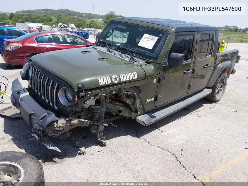 2023 Jeep Gladiator Overland 4X4 VIN: 1C6HJTFG3PL547690 Lot: 45513478