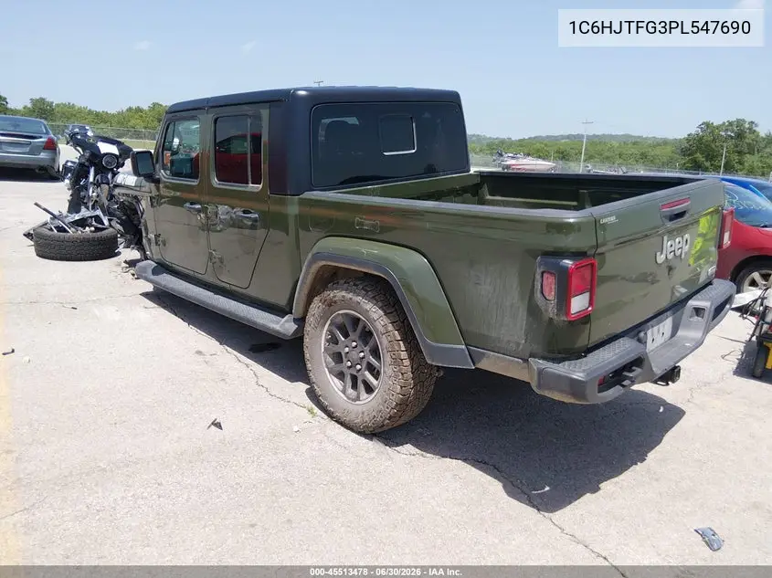 2023 Jeep Gladiator Overland 4X4 VIN: 1C6HJTFG3PL547690 Lot: 45513478