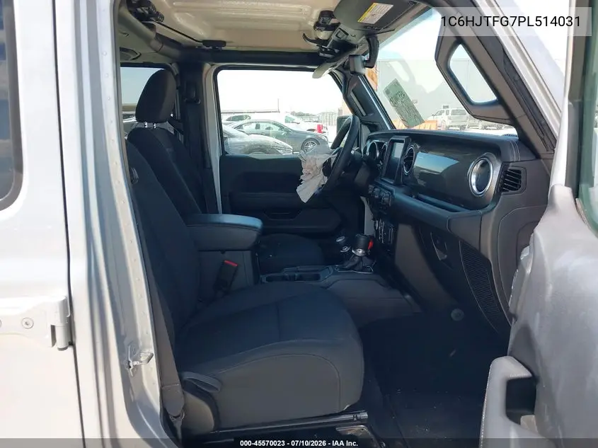 2023 Jeep Gladiator Overland 4X4 VIN: 1C6HJTFG7PL514031 Lot: 45570023