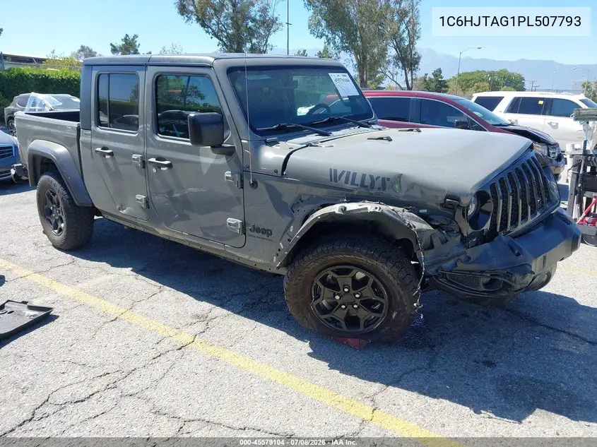 2023 Jeep Gladiator Willys 4X4 VIN: 1C6HJTAG1PL507793 Lot: 45579104