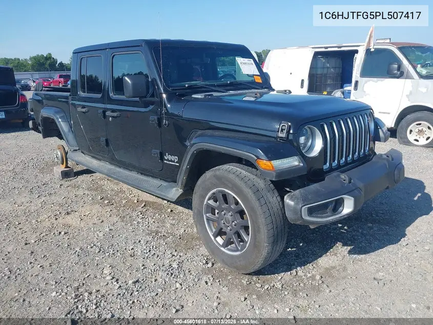 2023 Jeep Gladiator Overland 4X4 VIN: 1C6HJTFG5PL507417 Lot: 45601618