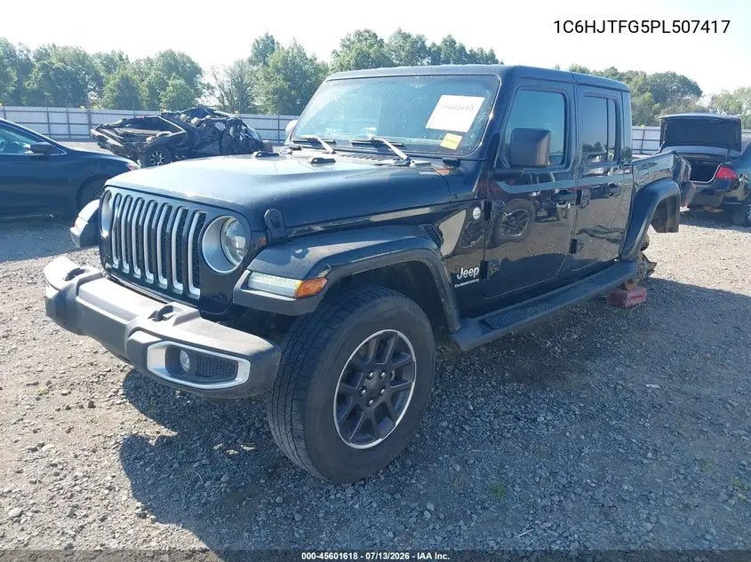 2023 Jeep Gladiator Overland 4X4 VIN: 1C6HJTFG5PL507417 Lot: 45601618