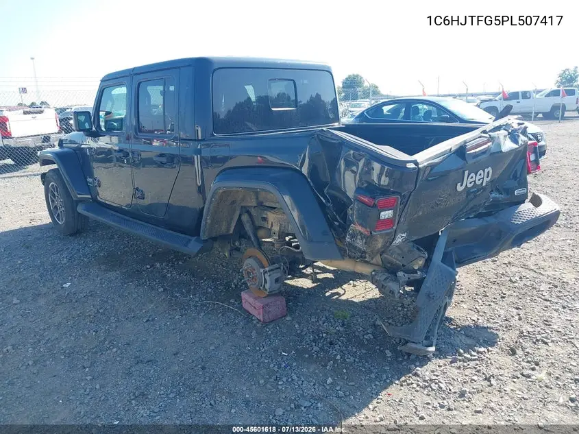 2023 Jeep Gladiator Overland 4X4 VIN: 1C6HJTFG5PL507417 Lot: 45601618