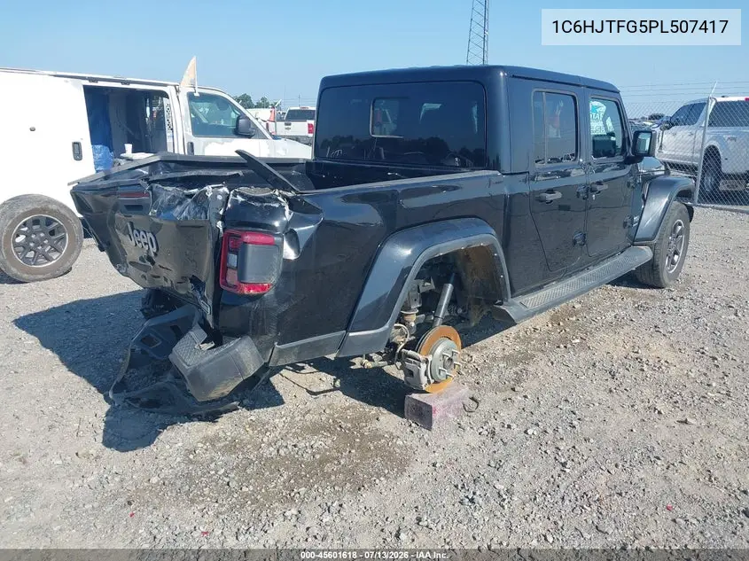 2023 Jeep Gladiator Overland 4X4 VIN: 1C6HJTFG5PL507417 Lot: 45601618