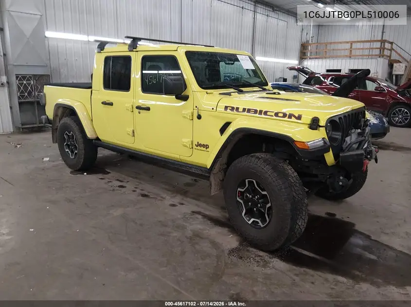 2023 Jeep Gladiator Rubicon 4X4 VIN: 1C6JJTBG0PL510006 Lot: 45617102