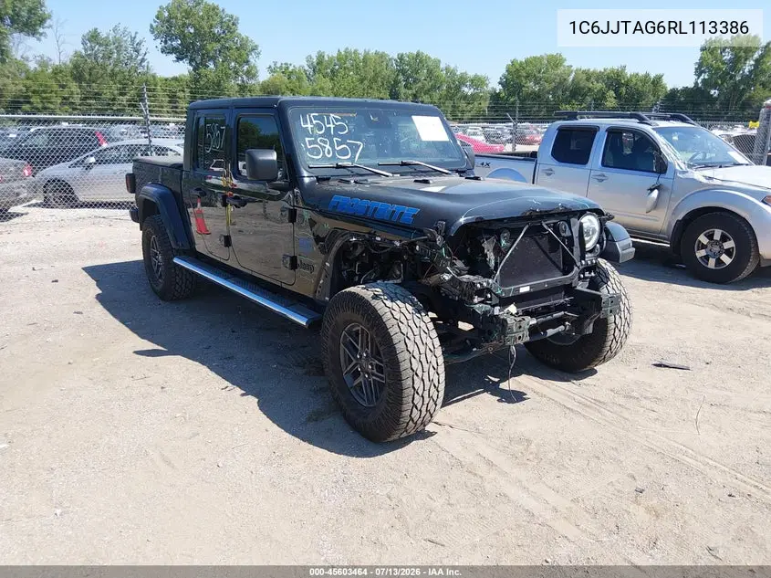2024 Jeep Gladiator Sport S VIN: 1C6JJTAG6RL113386 Lot: 45603464