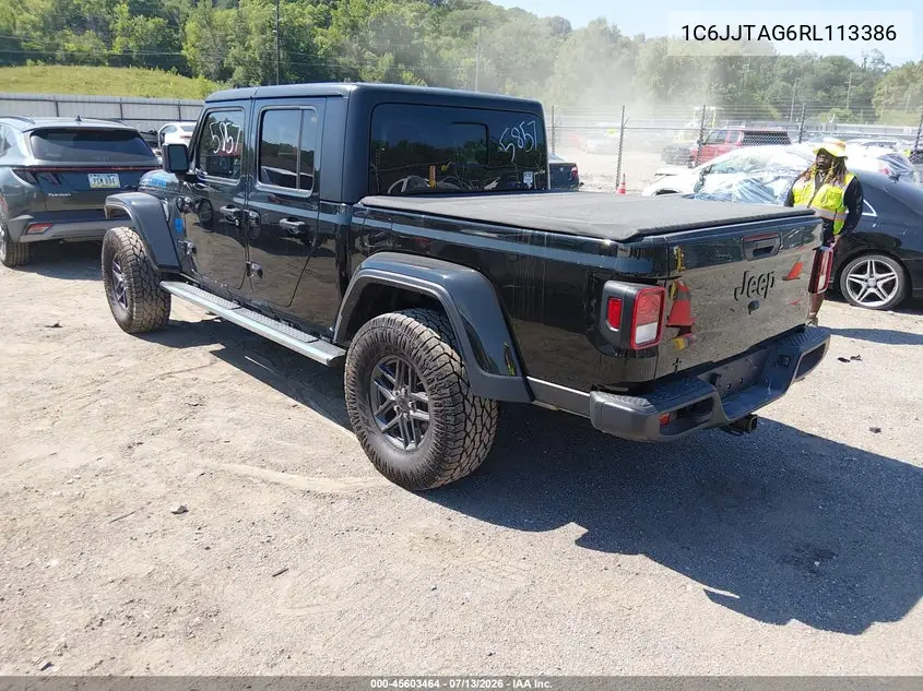 2024 Jeep Gladiator Sport S VIN: 1C6JJTAG6RL113386 Lot: 45603464