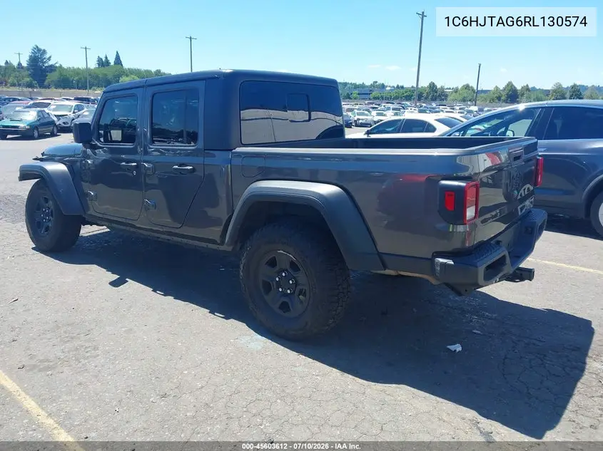 2024 Jeep Gladiator Sport VIN: 1C6HJTAG6RL130574 Lot: 45603612
