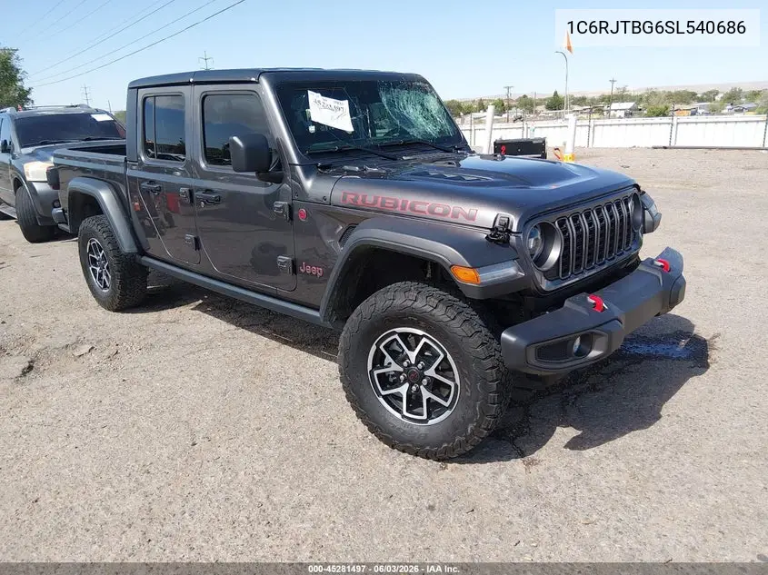 2025 Jeep Gladiator Rubicon VIN: 1C6RJTBG6SL540686 Lot: 45281497