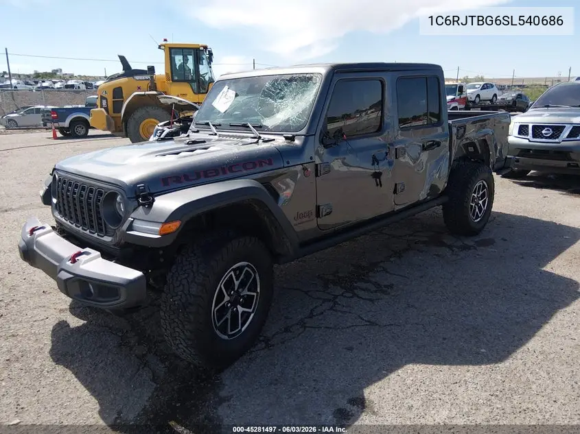 2025 Jeep Gladiator Rubicon VIN: 1C6RJTBG6SL540686 Lot: 45281497