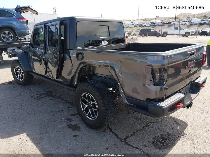 2025 Jeep Gladiator Rubicon VIN: 1C6RJTBG6SL540686 Lot: 45281497