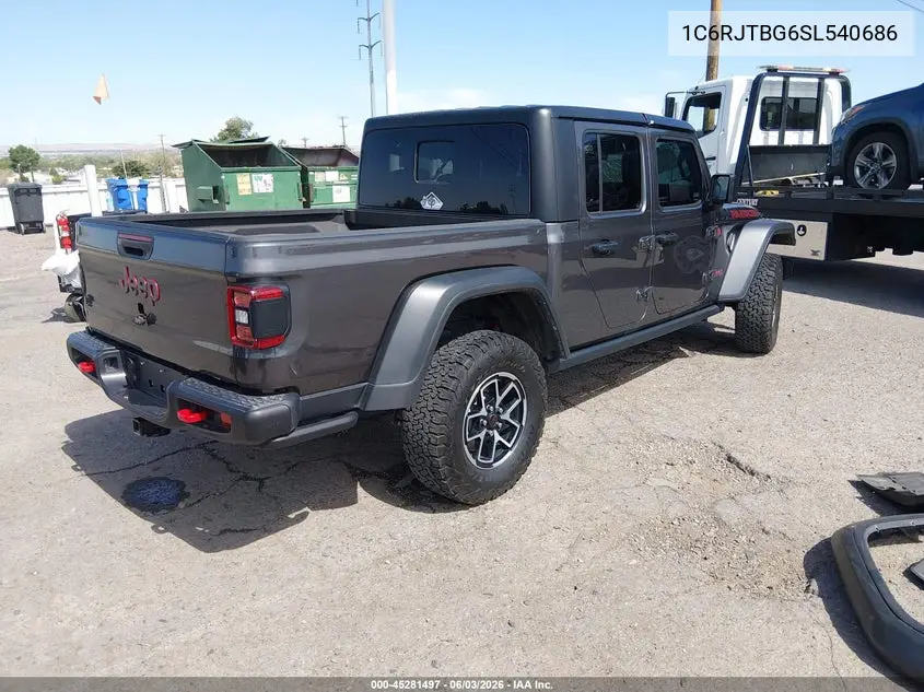 2025 Jeep Gladiator Rubicon VIN: 1C6RJTBG6SL540686 Lot: 45281497